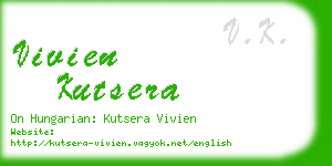 vivien kutsera business card
